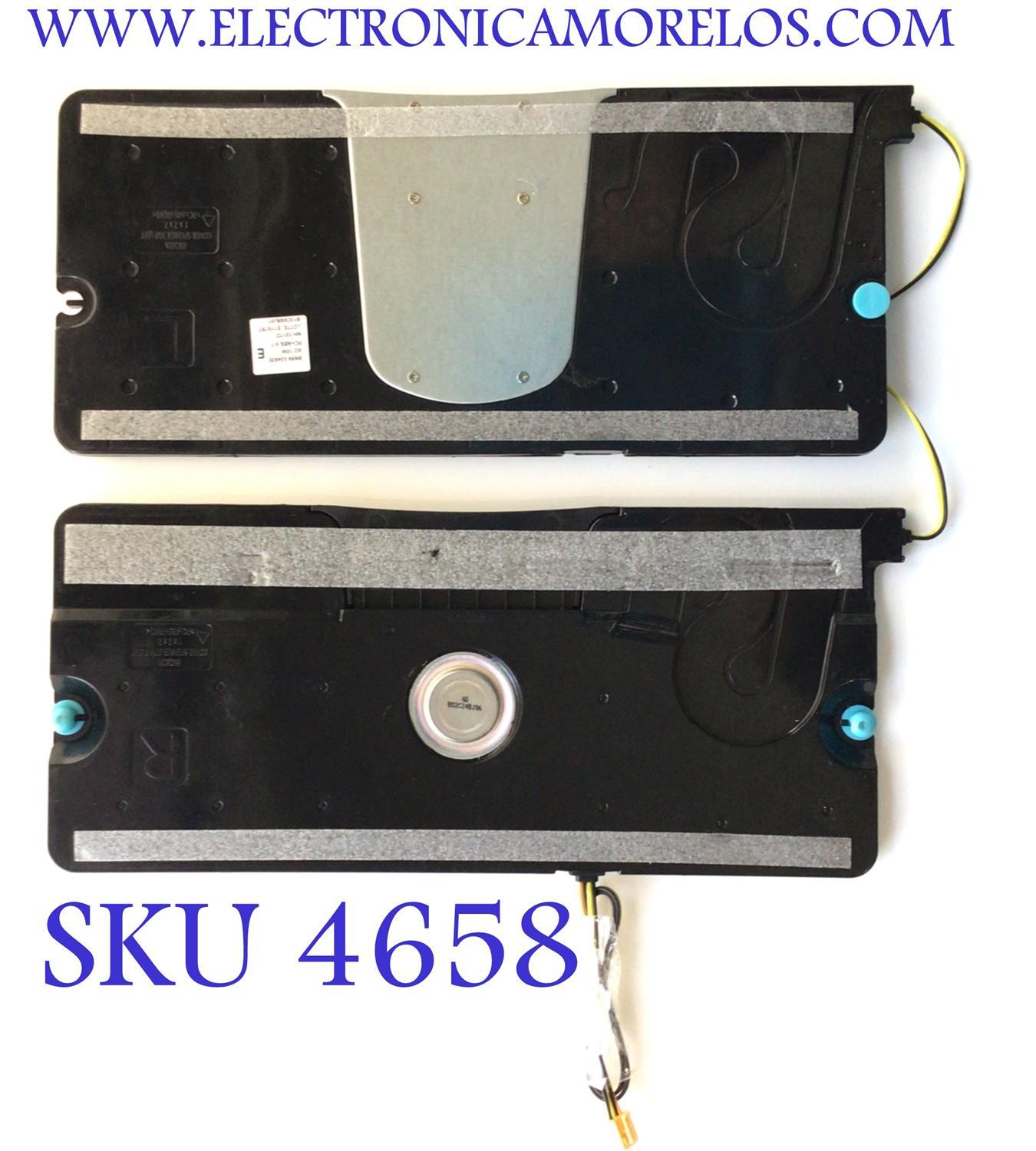 KIT DE BOCINAS ORIGINAL PARA TV SAMSUNG / NUMERO DE PARTE BN96-52483E / NH-1017D / BN9652483E / 52483E / B12D08BJ01 / PANEL CY-SA065HGXV1H / MODELO UN65AU8000BXZA WA15 / UN85AU800DFXZA / UN85DU7200DXZA